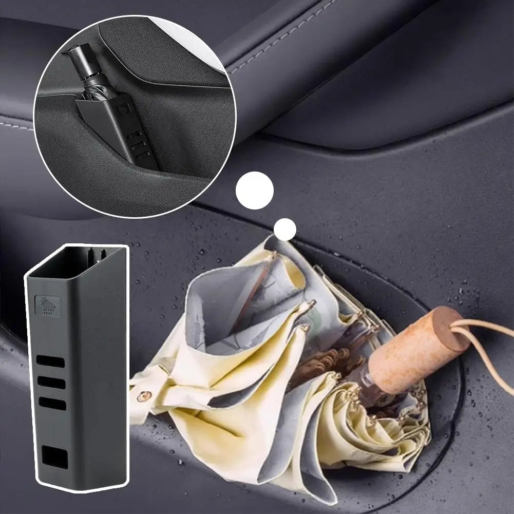 Car Umbrella Holder Storage Box Trunk Organizer Universal Vehicle Waterproof Umbrella Bucket Interior Accessories for SUV Sedan Oasis Select