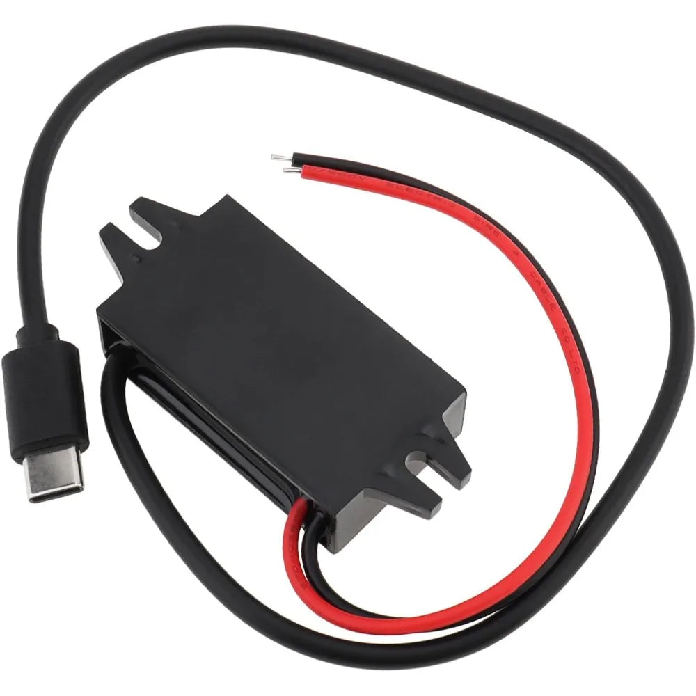 DC/DC 12V/24V To 5V Step Down Converter 3A 15W USB Type-C Interface Waterproof Buck Power Adapter Compatible With Mobile Phone Oasis Select