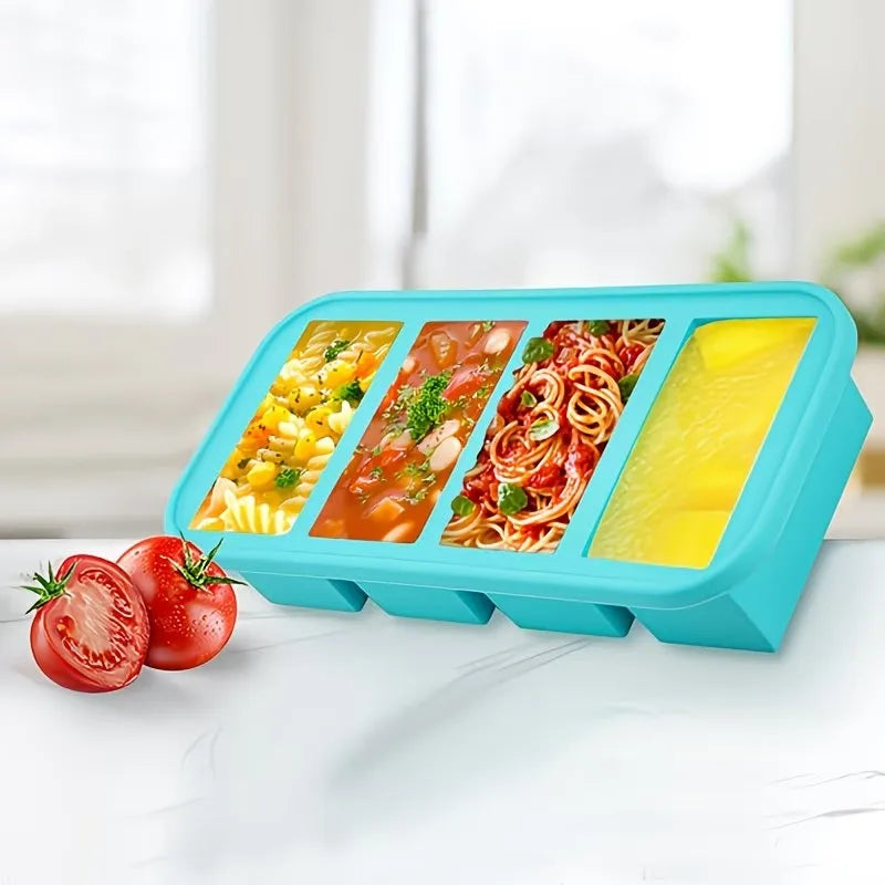 Large Capacity Silicone Tray Food Grade for Hot Pot Broth Stock Sauce Freezer Storage Containers Reusable Kitchen Gadget Oasis Select