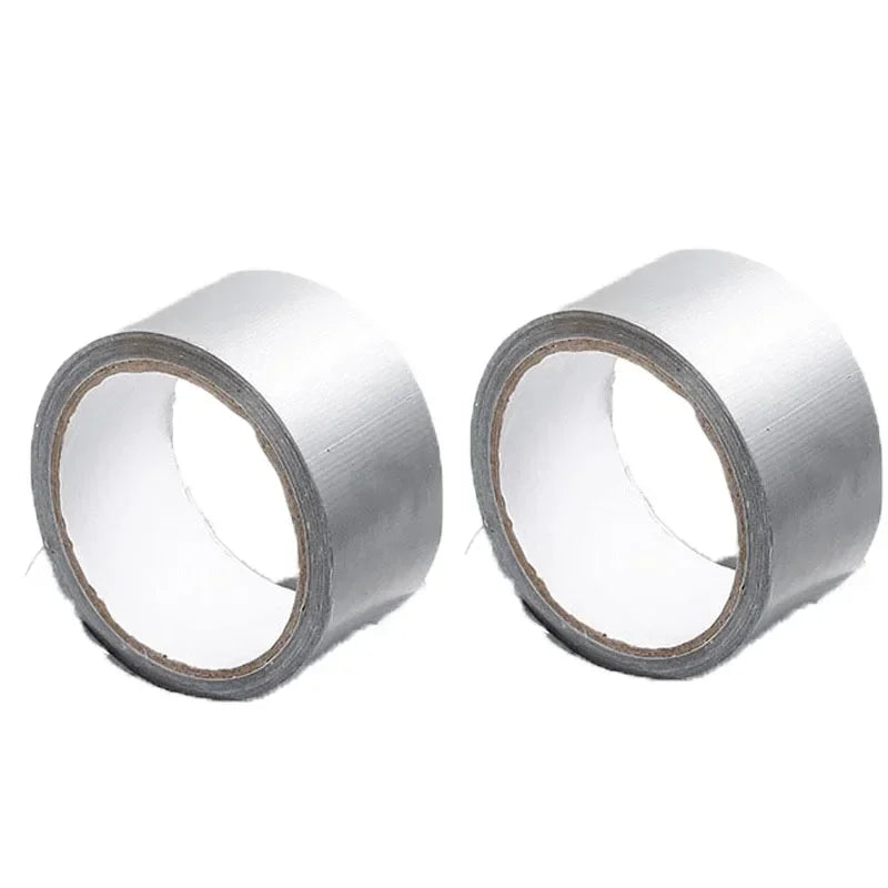 10m Silver - Gray Thick Industrial Tape: Waterproof/Windproof, Single - Sided, Wear - Resistant for Repair & Bundle Tasks Oasis Select 2pc 50mm 10M