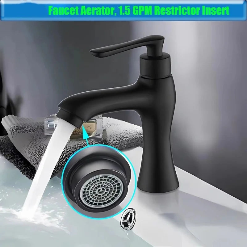 2PCS Water Saving Faucet Aerator Chrome Tap filter Kitchen bathroom Hotel Wash pan Tap Connector Prevent Splash Diffuser Nozzle Oasis Select