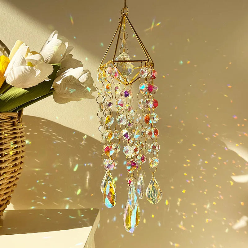 Crystal Sun Catcher Crystal Dazzle Rainbow Decorated Room Window Hanging Decorative Sun Catcher Pendant Oasis Select