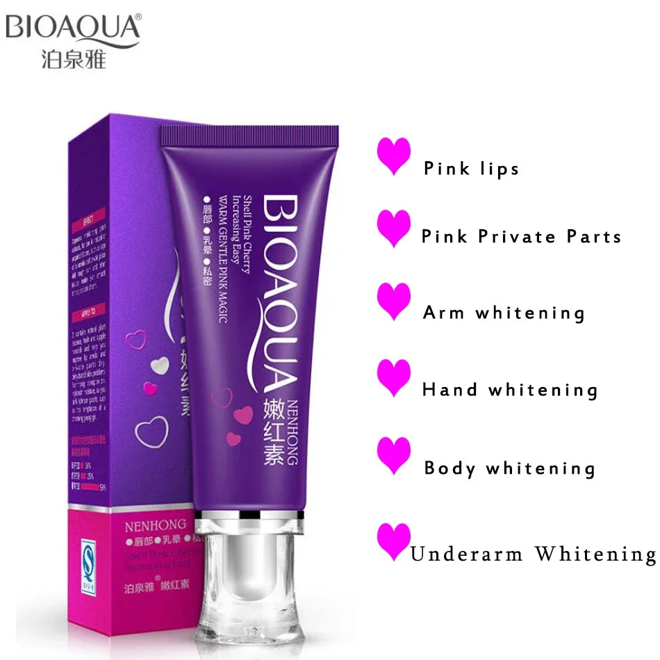 Girl Private Parts Underarm Armpit Whitening Gel Lips Whitening Areola Labia Nipple Tender Pink Body Skin Care Cream Oasis Select