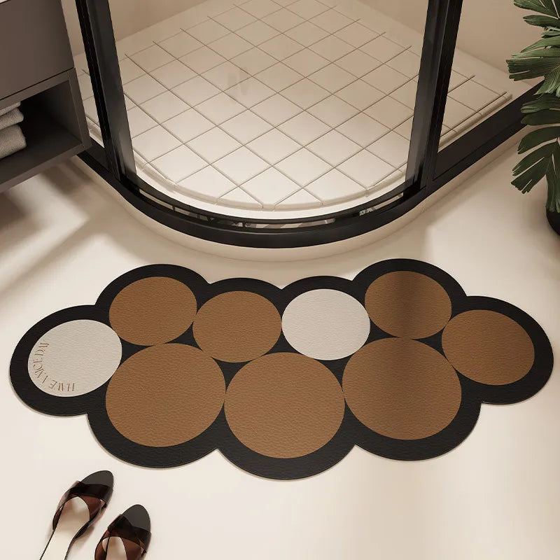 New Arc shaped Super Absorbent Bathroom Mat Non-Slip Diatom Mud Toilet Pad Quick-Drying Floor Mat Bath Mat Oasis Select 04 1pc Arc 48x100cm