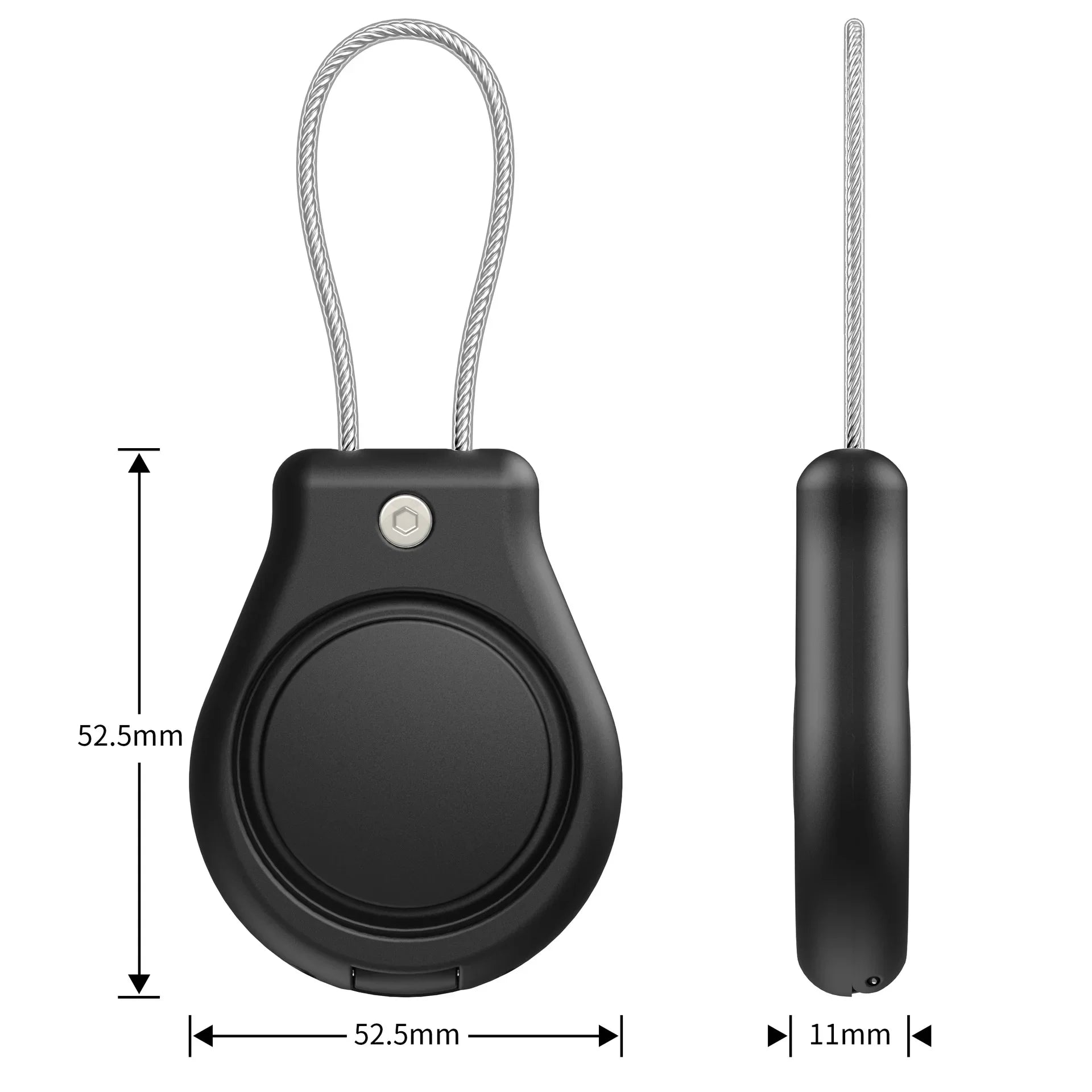 Waterproof Apple AirTag Case with Steel Cable Keychain Holder AirTag Protective Case Oasis Select