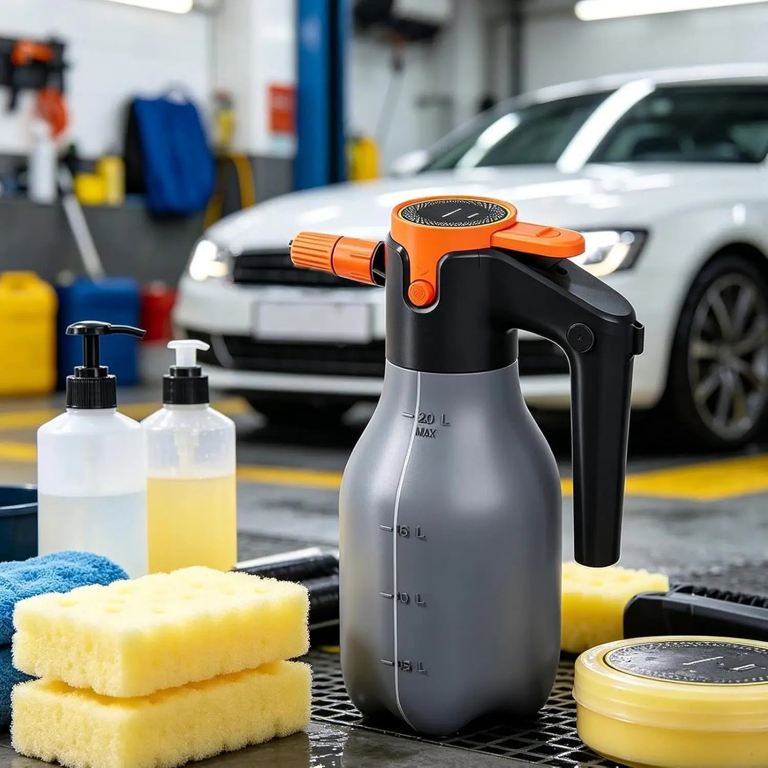 Multi-Purpose Car Detailing Electric Foam Sprayer Rechargeable Washer Kit High Pressure Large Capacity Outdoor Cleaning Tool Oasis Select