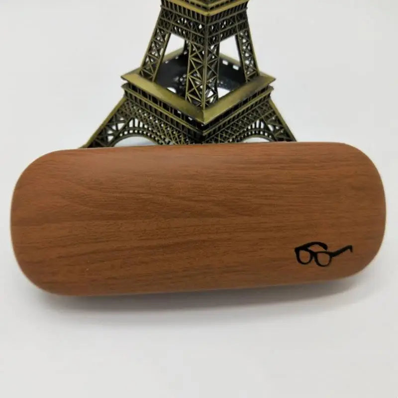 High Quality Wood Grain Hard Kit Holder Metal Reading Glasses Case For Men And Women PU Leather Eyeglass Box Oasis Select