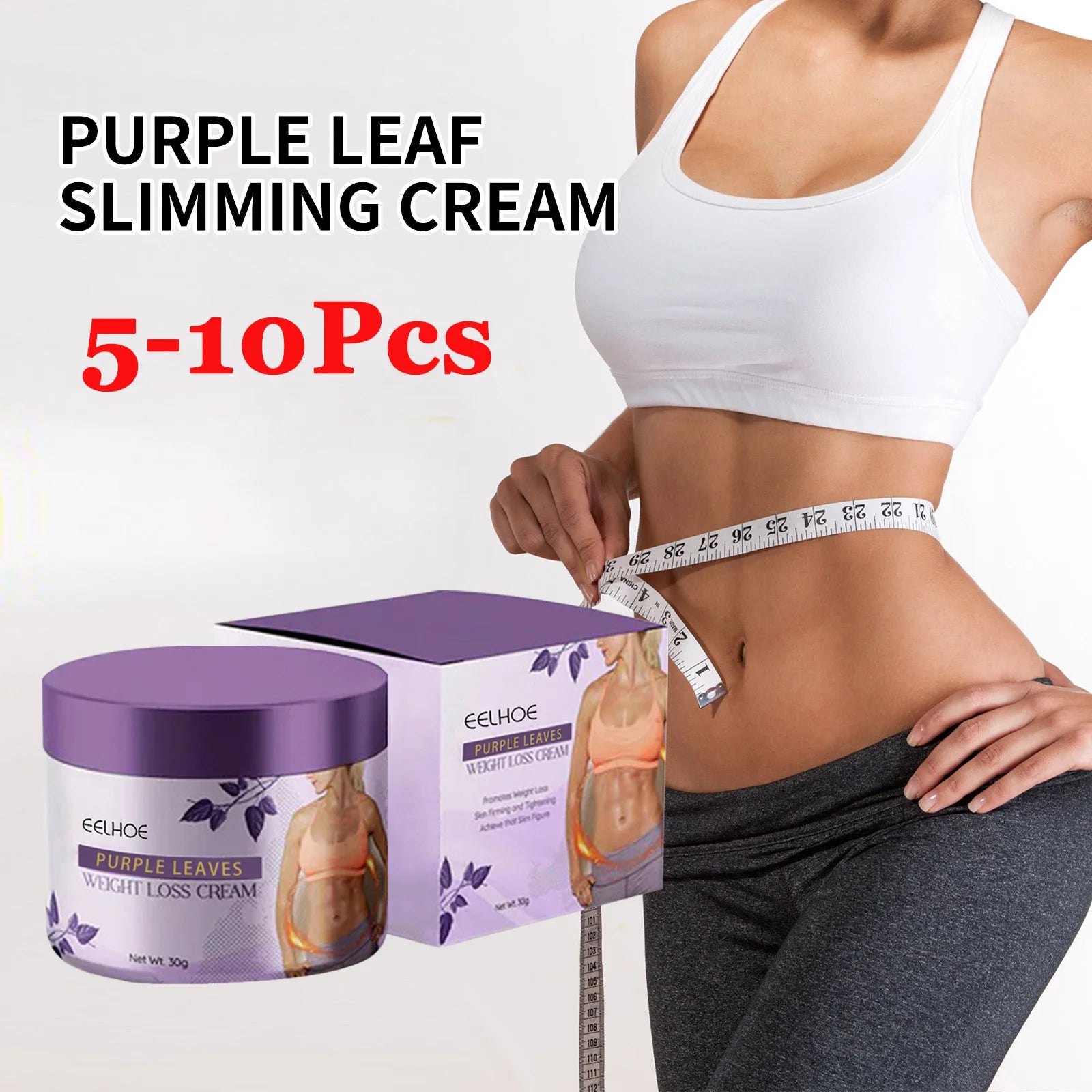 EELHOE Purple Leaf Slimming & Firming Body Cream 30g Slimming Body Cream Oasis Select