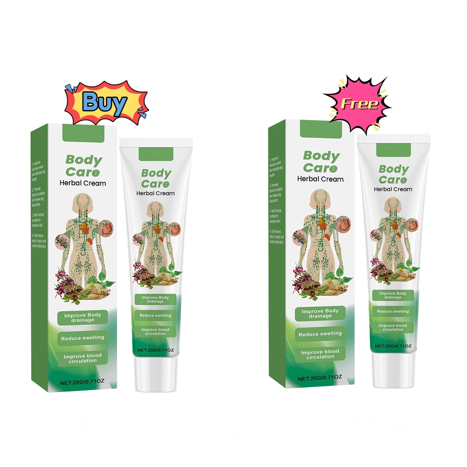 Herbal Leg Care Cream – Moisturizing & Nourishing Body Balm Leg Care Cream Oasis Select 40g