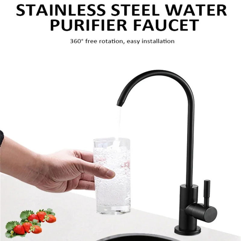 304 Stainless Steel Kitchen Faucet Hot and Cold Water Mixer 360 Degree Rotation Basin installation Comes Kitchen Hardware Oasis Select
