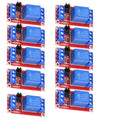 1-10Pcs 1 Channel 12V Relay Module Board Shield With Optocoupler Relay Module Support High and Low Level Trigger Oasis Select 10pcs