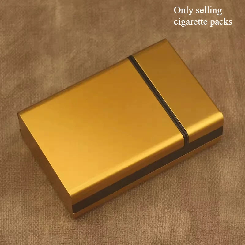Automatic Pop-up Cigarette Box Soft Pack Protective Shell Thick Cigarette for Men and Women Extended Thin Cigarette Clip Oasis Select gold - Soft