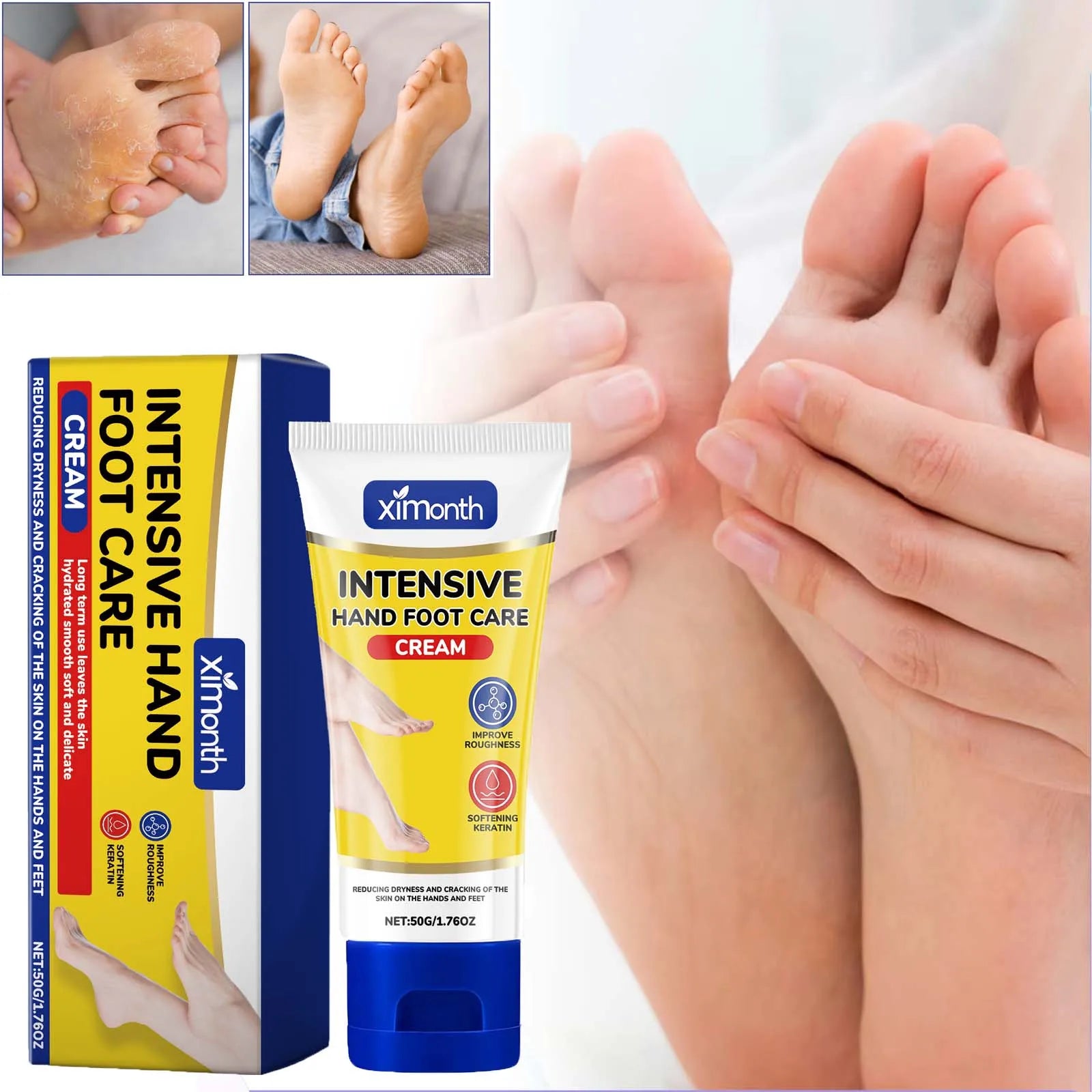 Nourishing Hand Foot Cream Nourishing Soften Skin Deep Moisturize Brighten Relief Dryness Gentle Care for Cracked Heels Creams Oasis Select