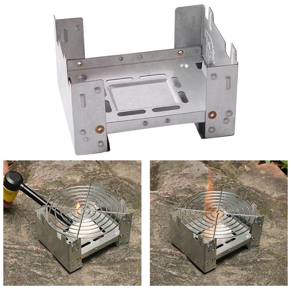 BBQ Backpacking Backyard Folding Stove Camping Cooking Easy To Carry Easy To Store Foldable Withstand Heavy Load Oasis Select