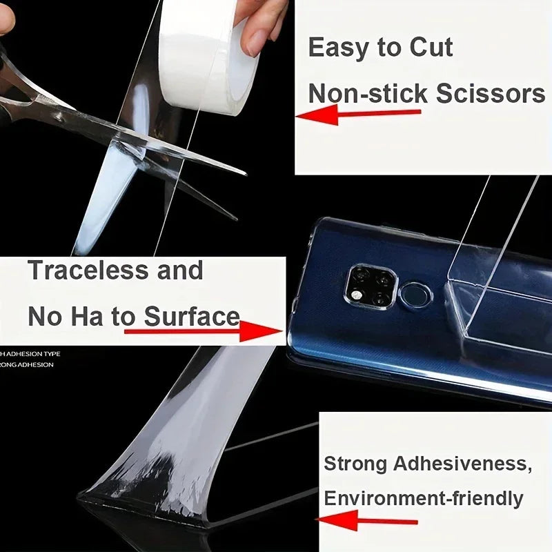 Ultra-strong Double Sided Adhesive Monster Tape Home Appliance Waterproof Wall Stickers Home Improvement Resistant Tapes Oasis Select