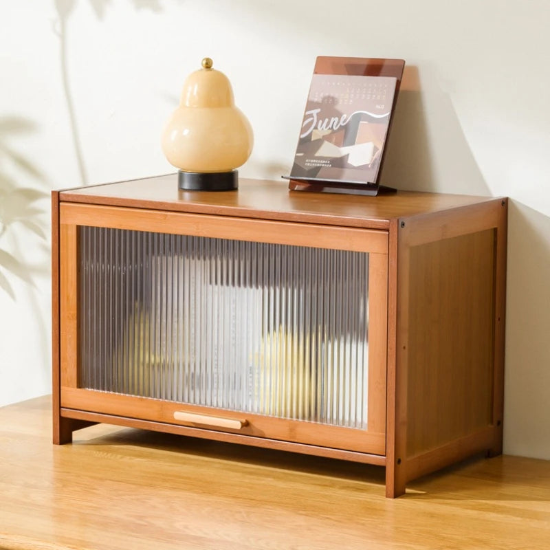 with door dustproof floor rack children's book cabinet household living room multi-layer storage cabinet storage display cabinet Oasis Select