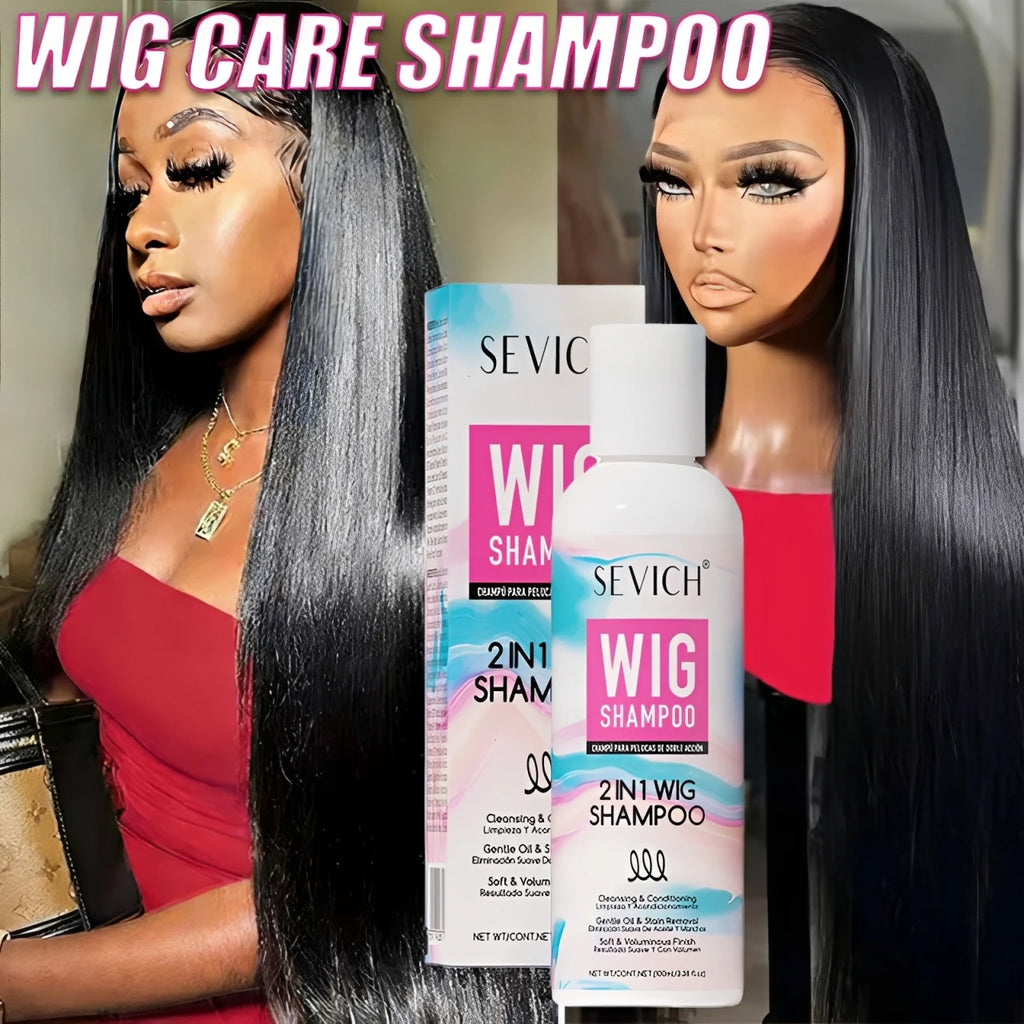 Wigs Care Shampoo Coconut Oil Wig Conditioner Wig Frizz Control & Smooth Professional Wig Care Solution for All Types of Wig Oasis Select