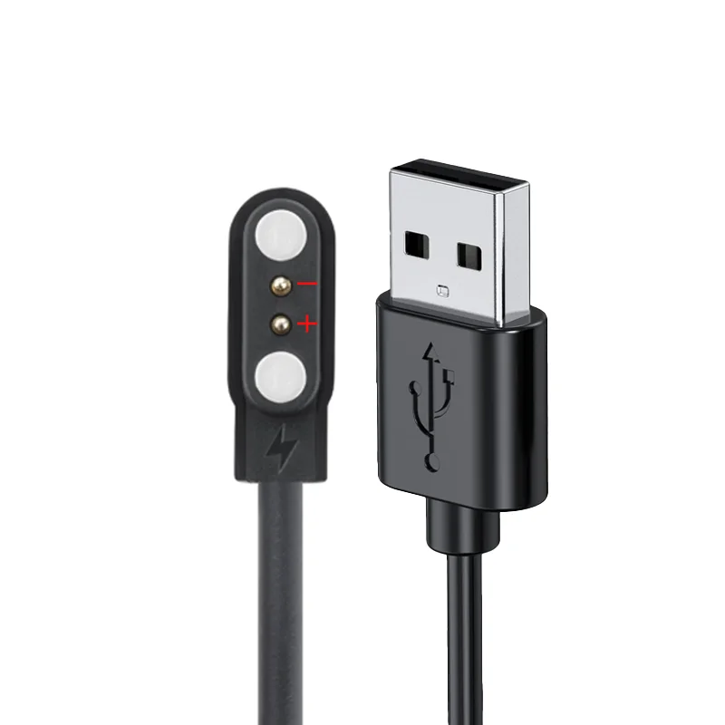 Magnetic USB Charger for Haylou LS01 LS02 HW12 HW16 Smartwatch Smartwatch Charger Cable Oasis Select Black