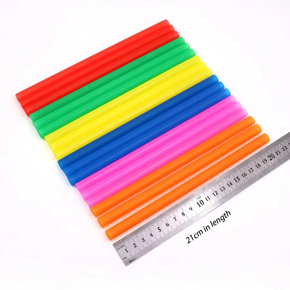 100pcs 210x11mm Straws Big Milkshake Straws Smoothie Straws Beverage Thick Straw For Boba Tea Milkshake Bar Accessories Oasis Select