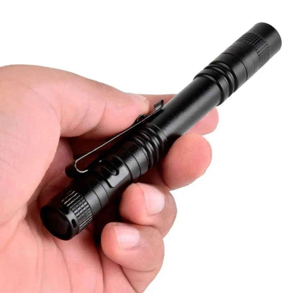 Mini Portable Waterproof Flashlight Pen Shape Flashlight Super Bright Camping Accessories and Gear Oasis Select Large