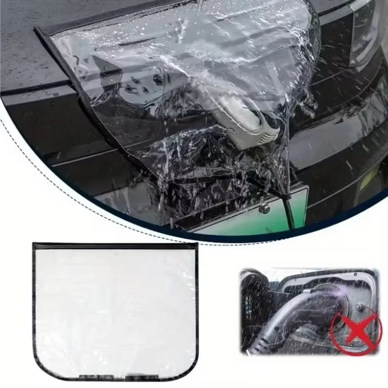 Magnetic Charging Port Cover Waterproof Dustproof for Electric Vehicle Charger Gun Outdoor Rain Protection Universal Accessory Oasis Select