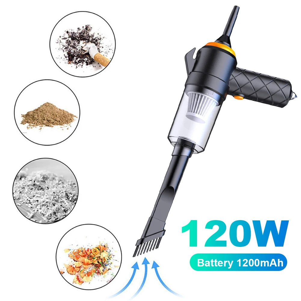 6-in-1 Cordless Car Vacuum 3500PA – Home & Keyboard Cleaner