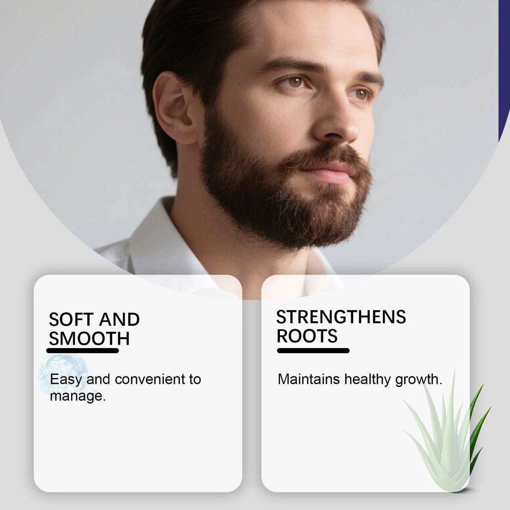 Men's Beard Care Balm – Softens Beards, Deep Nourishment, Soothes Redness, Non-Irritating, Suitable for Sensitive Skin Oasis Select