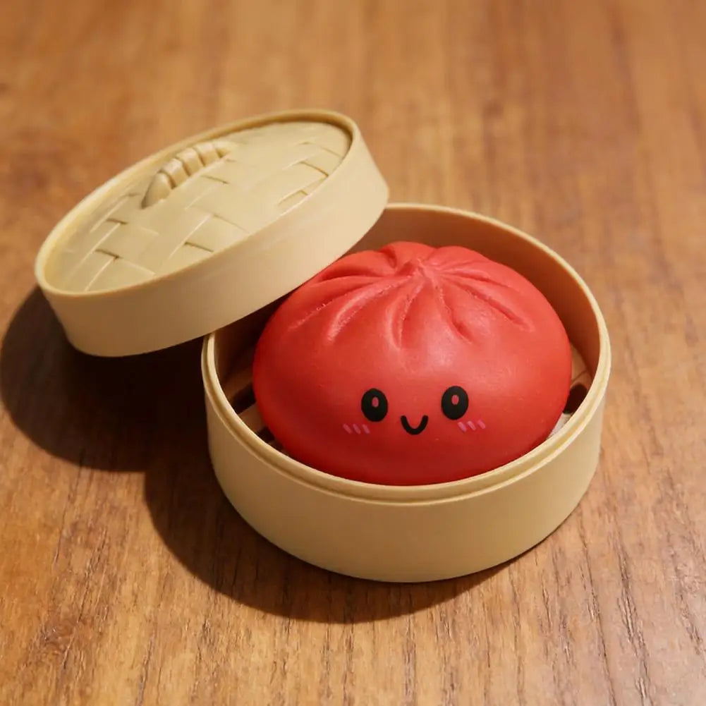 Colorful Dumpling Soft Squeeze Stress Balls Reusable Low Rebound Decompression Toys Dough Ball Unique Home Decoration Gifts Oasis Select