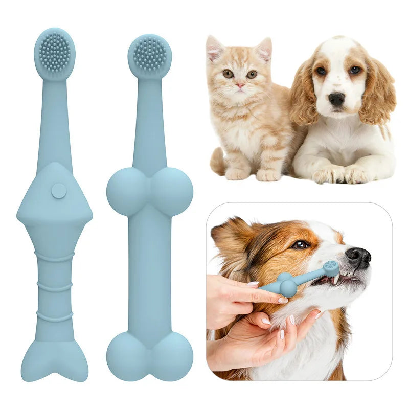 Pet Toothbrush Cat and Dog Oral Cleaning Toothbrush, Anti Tartar Cleaning Pet Supplies Oasis Select
