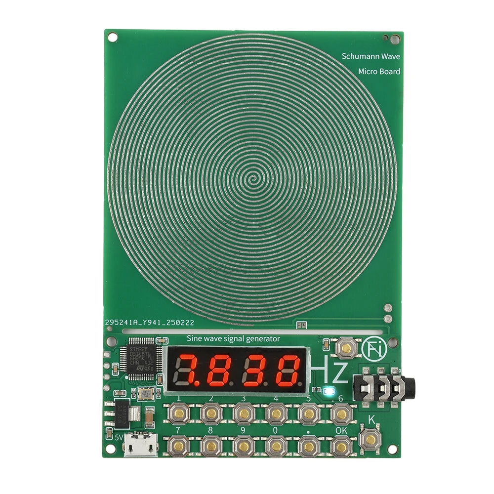 0.01-100000Hz Adjustable Sine Wave Resonance Generator Ultra Low Frequency Generator Resonator Sound Frequency Machine Micro USB Oasis Select