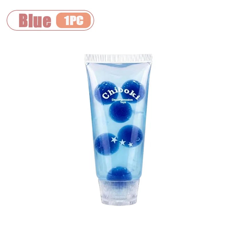 1-10PCS Toothpaste Tube Soft Gel Squishy Slow Rising Stress Relief for Adult Fidget Sensory Decompression Cute Pocket Gadget Oasis Select Blue-1PC