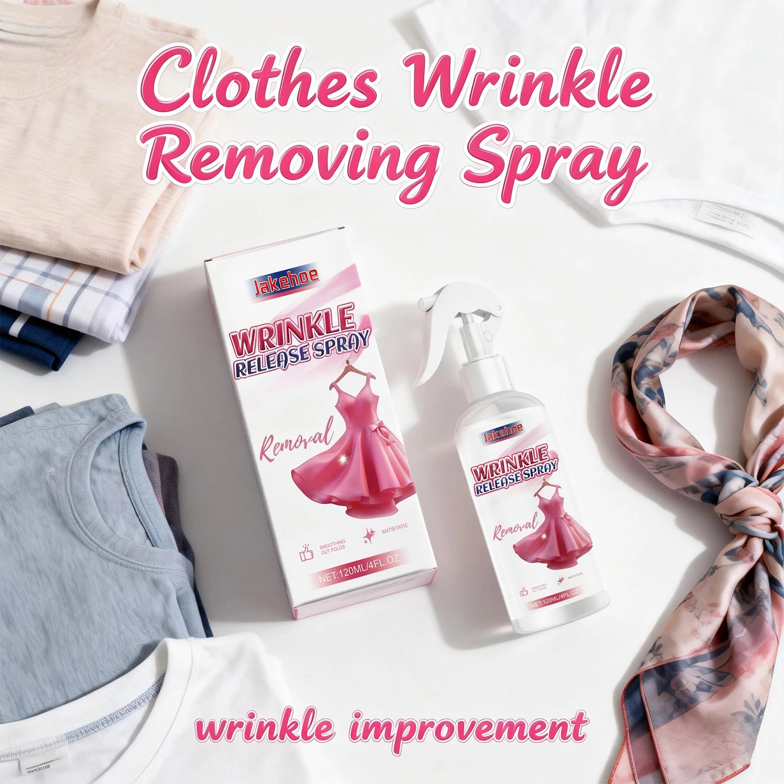 Clothes Wrinkle Release Spray for Sweaters, Coats & Fabrics Softening & Smoothing Fabric Care Spray Easy Application Oasis Select