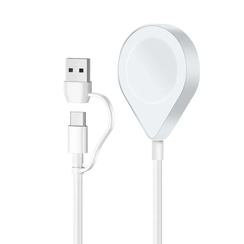 3 in 2 USB C Cable for Apple Watch Charger iPhone Charger Fast Charging Cable Compatible with iWatch Ultra/SE/9/8/7/6/5/4/3/2/1 Oasis Select 2In1
