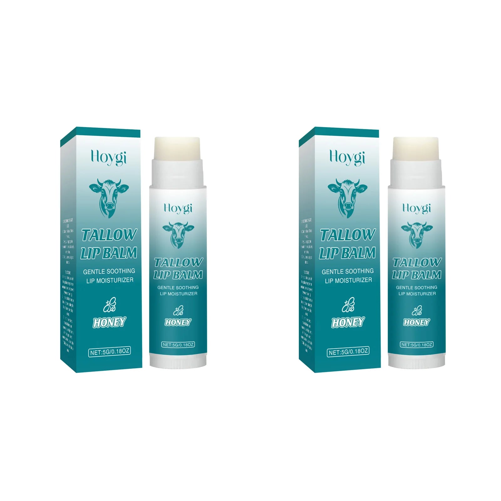 Hoygi Tallow & Honey Lip Balm – Moisturize, Plump & Smooth Tallow Lip Balm Oasis Select 2Pcs