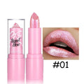 Metallic Pink Glitter Lipstick – Shimmer Lip Gloss Long Lasting Shimmer Lip Gloss Oasis Select 01