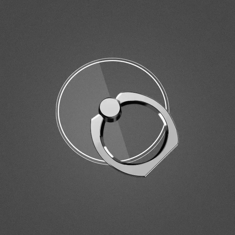 1/2/3/4pcs Transparent Cute Animal Round Phone Stand Foldable 360 Rotating Mobile Phone Ring Holder Smart Phone Accessories Oasis Select Round