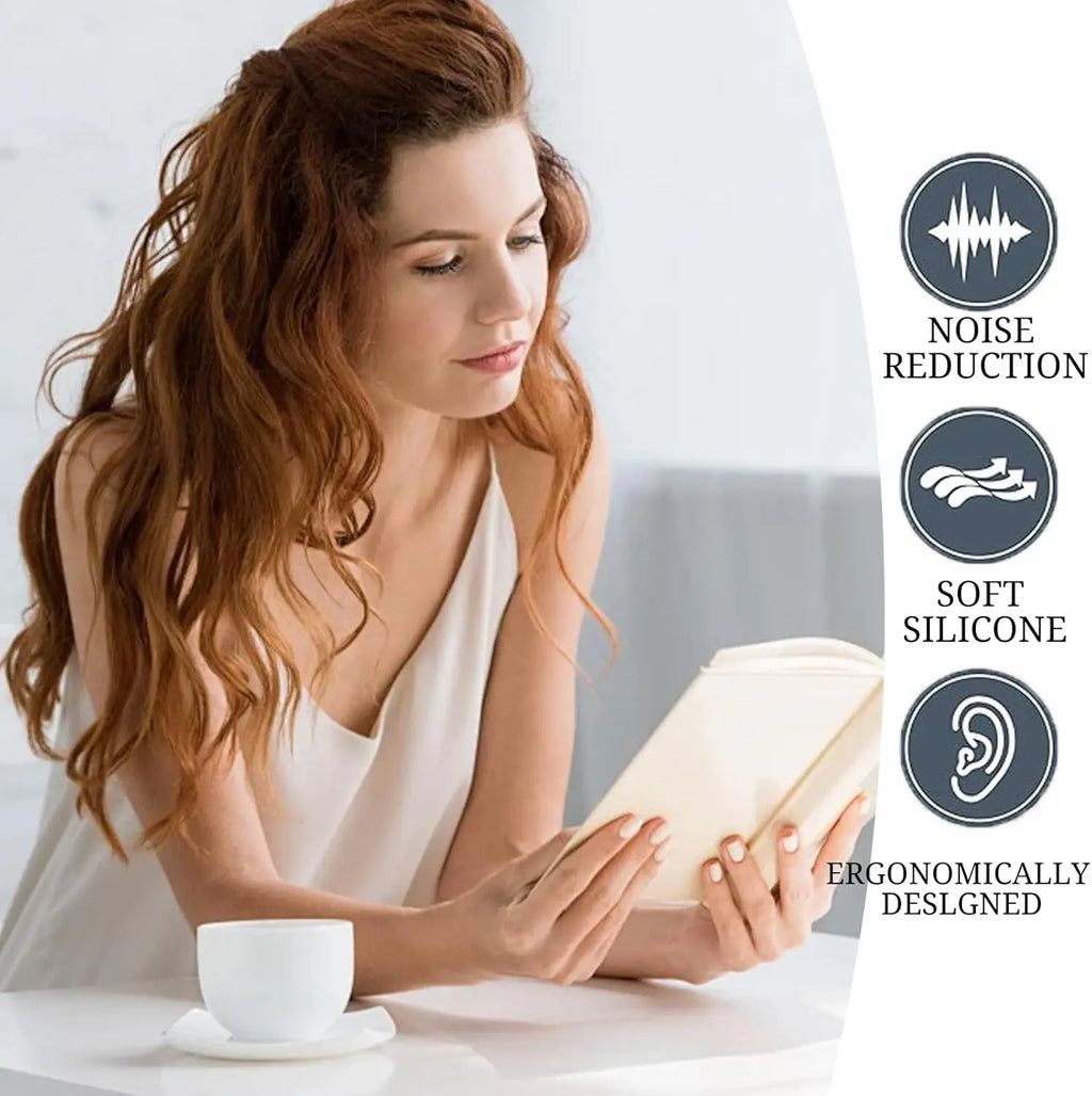 Silicone Earplugs Reusable Noise Reducing Soft Sleep Ear Plugs with Storage Case Travel Concert Work Hearing Protection Oasis Select