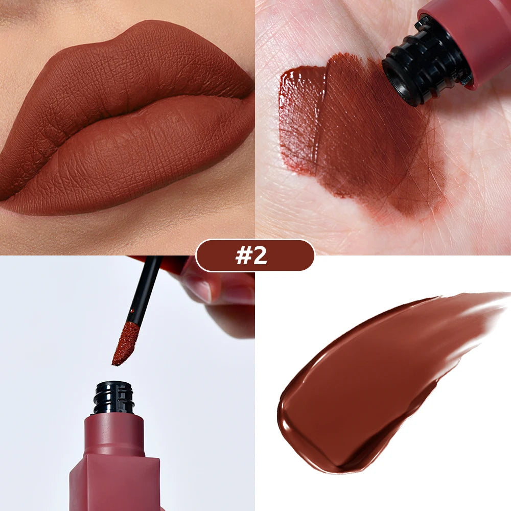 Teddy Lip Tint Waterproof Makeup Lip Stain Super Stay Long Lasting Matte Lipstick for Up To 12H Wear Mascara Tear 1 Count Oasis Select