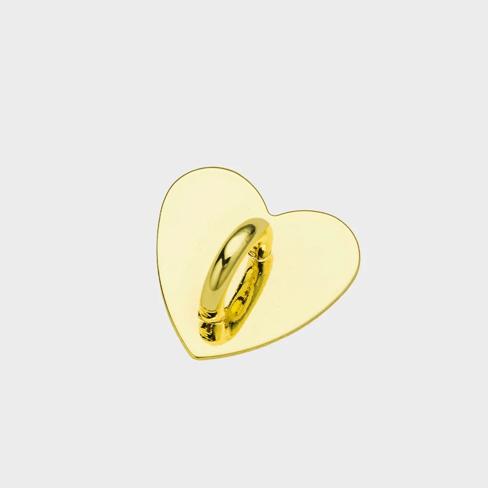 5pcs Heart Round Phone Charm Hooks Finger Grip Loops for DIY Cute Phone Cases Jewelry Making Supplies Metal Accessories Oasis Select 22