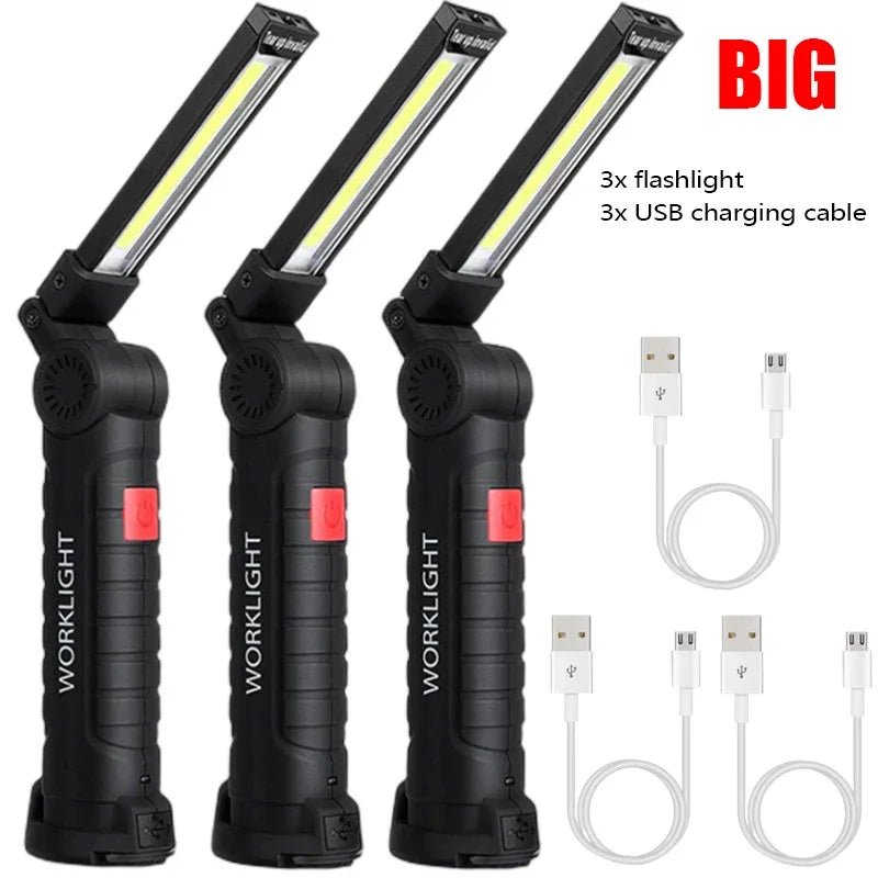 ESMARTER COB LED Rechargeable Work Light | Magnetic 5-Mode
