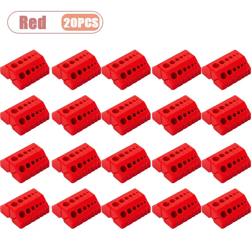 1-20PCS 3D Printed Drill Guide Tool Portable Drill Bit Alignment Jig for Woodworking Precise Positioning DIY Woodworking Helper Oasis Select Red-20PCS