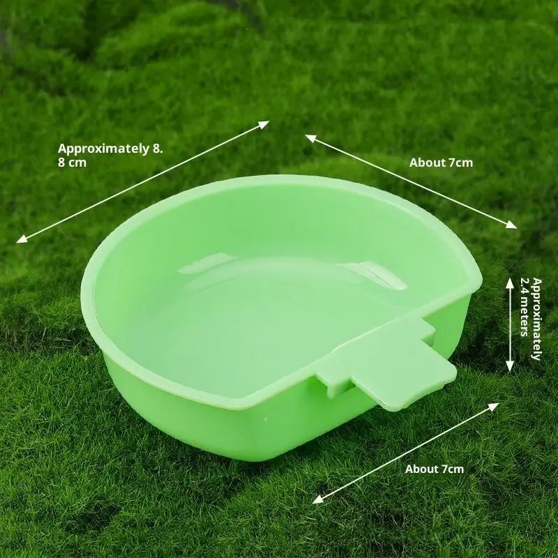 Parrot Bird Feeder & Drinker Hanging Bowl | Food Dispenser