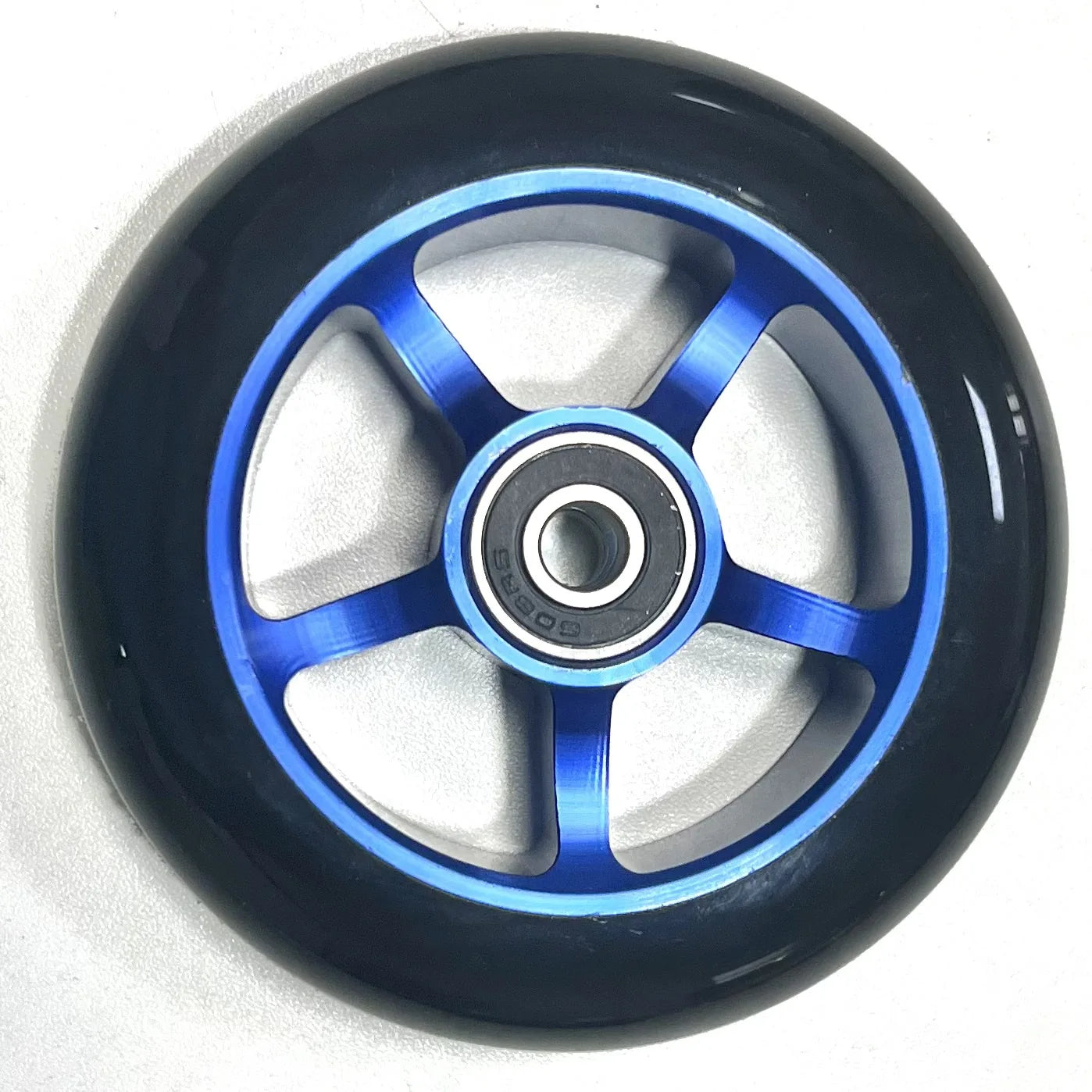 100mm Scooter Wheels Replacement with Bearings Aluminum Wear-Resistant PU Stunt Scooter Parts Kick Scooter Accessories 2pcs/set Oasis Select E 100x24mm