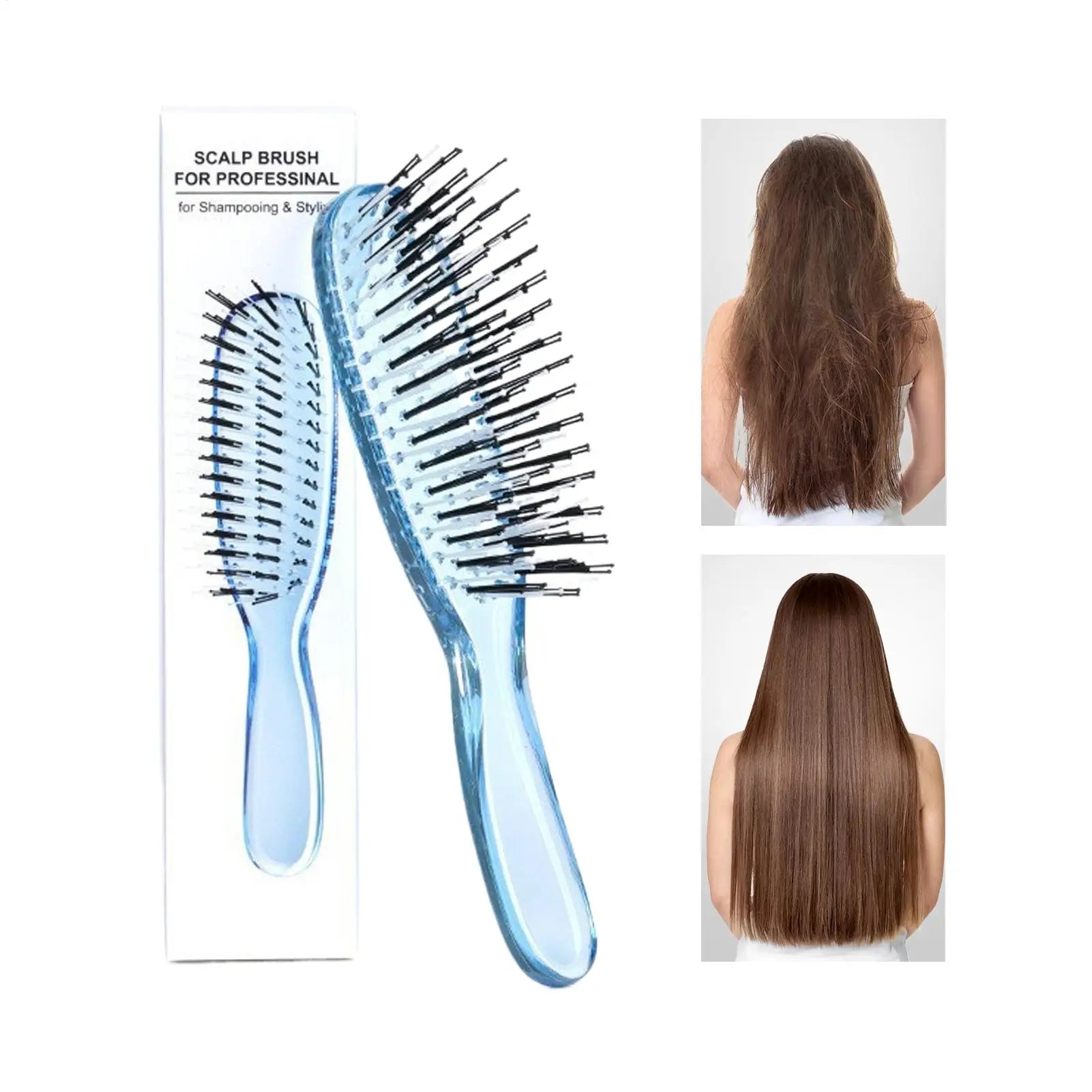 1pcs Head Massager Scalp Brush Hair Massager Shampoo Brush Wet Plastic Detangling Brush Hair Cleaning Comb 3 Colors Oasis Select