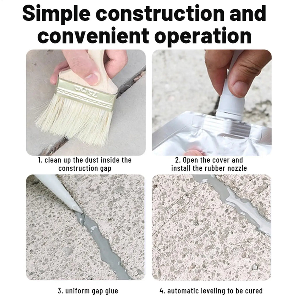 Floor Caulking Glue Asphalt Grouting Adhesive Concrete Floor Crack Repair Adhesive Filling Liquid Grouting Cracked Tile Filler Oasis Select