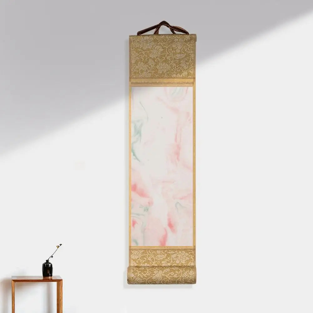 Self-made Gifts Art Supplies Painting Drawing Paper Gilded Rice Paper Scroll Blank Hanging Scroll Mini Batik Trumpet Scroll Oasis Select 08