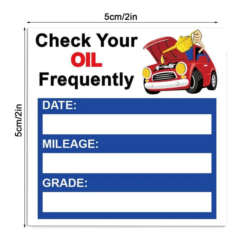 Car Oil Change Reminder Sticker 150 Sheets Oil Change Decals Stickers for auto Easy-Peel Window Decoration Windscreen Decals Oasis Select