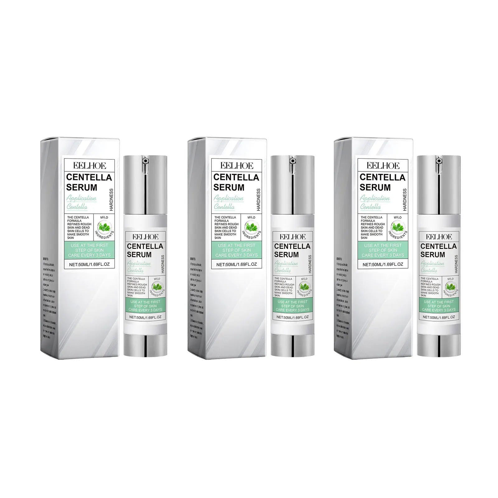 Centella Serum Rejuvenating Brightening Facial Skin Pores Repair Redness Moisturizing Calming Essence Korean Skin Care Products Oasis Select 3 X 50ml boxed