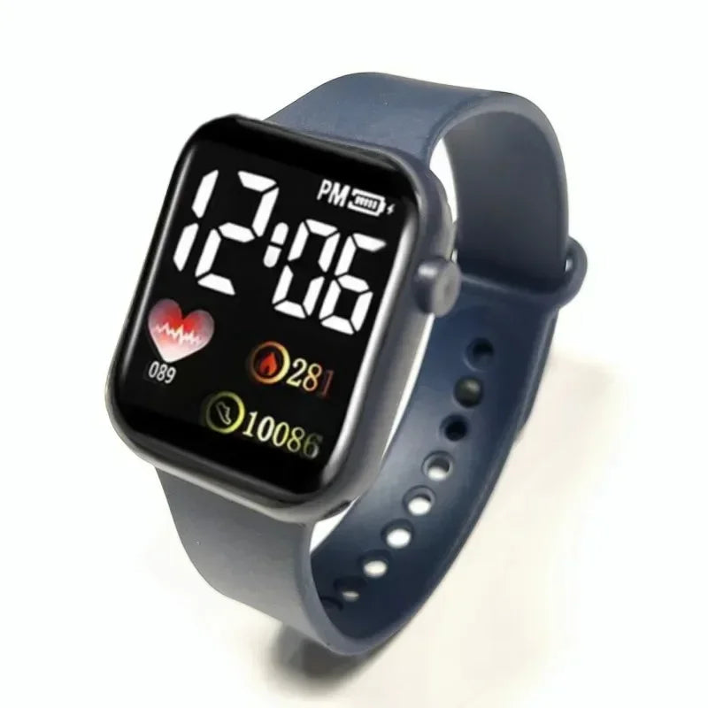 MOONBIFFY LED Digital Sports Watch – Waterproof Square Dial