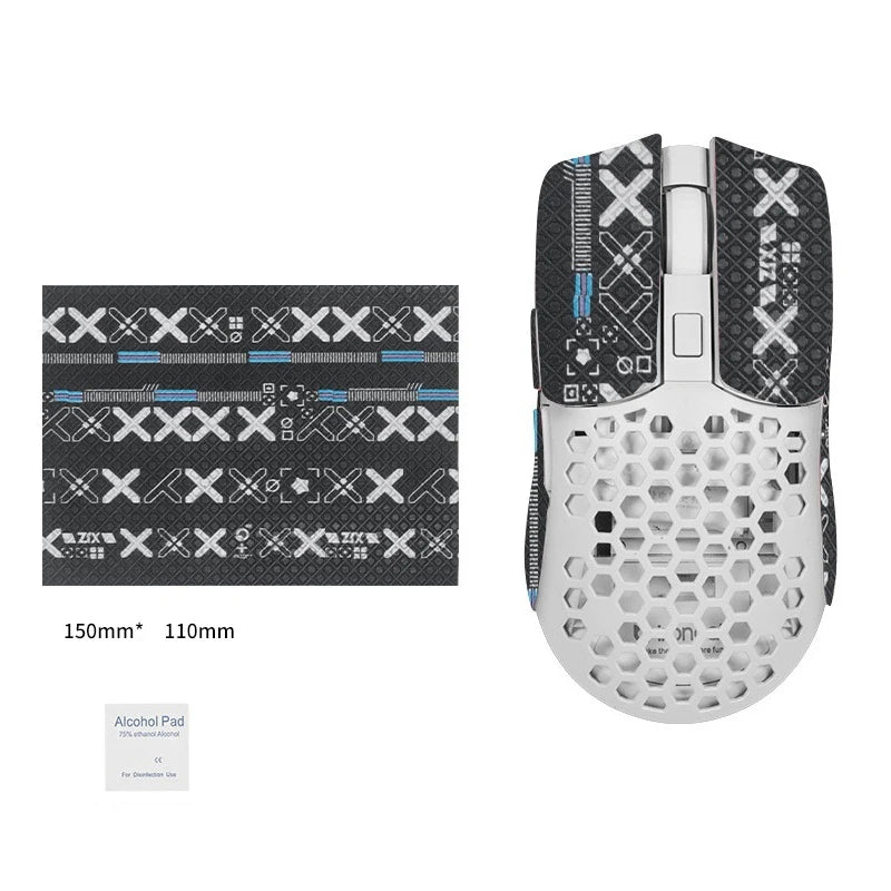 15*11cm DIY Anti-Slip Wireless Gaming Universal Style Mouse Sticker Sweat-Proof Mouse Grip Tape Wear-Resistant PC Desktop Laptop Oasis Select